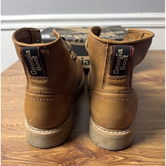 GEORGIA BOOT WEDGE 6" SOFT TOE MEN'S SIZE 12 W WORK BOOTS G6152 - Picture 5 of 9
